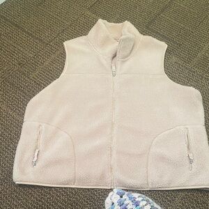 Eddie Bauer Light Pink Sherpa Fleece Vest